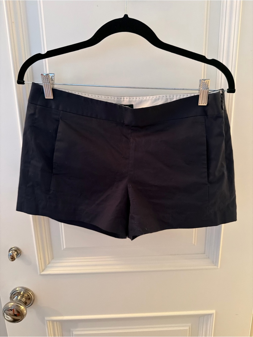 Women's Jcrew Classic Black Shorts with side zipper